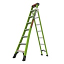 KING KOMBO Industrial, 170 kg Rated, Fiberglass Electrical Insulated 3-in-1 All-Access Combination Ladder with Rotating Wall Pad, V-Rung Corner Pad, GROUND CUE, and Heavy-Duty Feet