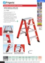 TRESTLE Fiberglass Electrical Insulated Double rise folding stool