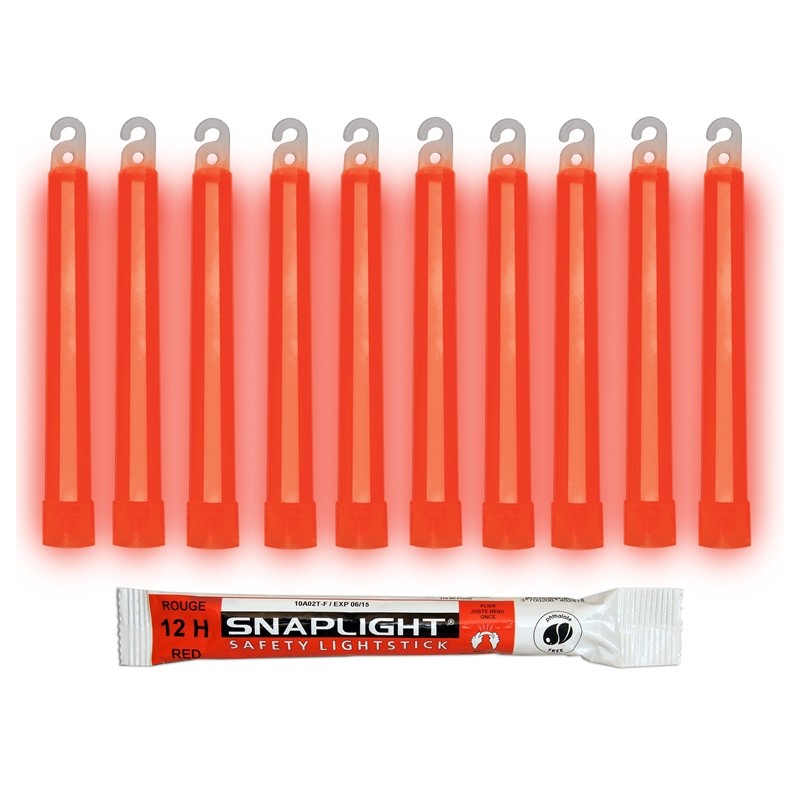 6" SNAPLIGHT RED LIGHTSTICK (15CM) 12HR