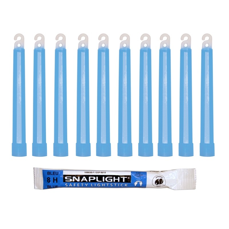 6" SNAPLIGHT BLUE LIGHTSTICK (15CM) 8HR