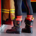 FHR 006PL N FireFighter Boots, (short upper), embossed leather