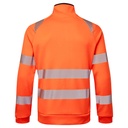 DX477 DX4 Hi-Vis Funnel Neck Zipped Sweatshirt