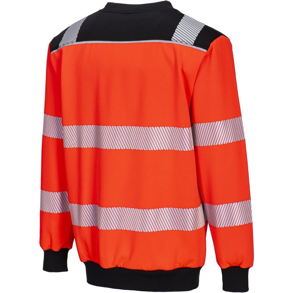 PW379 PW3 Hi-Vis Crew Neck Sweatshirt