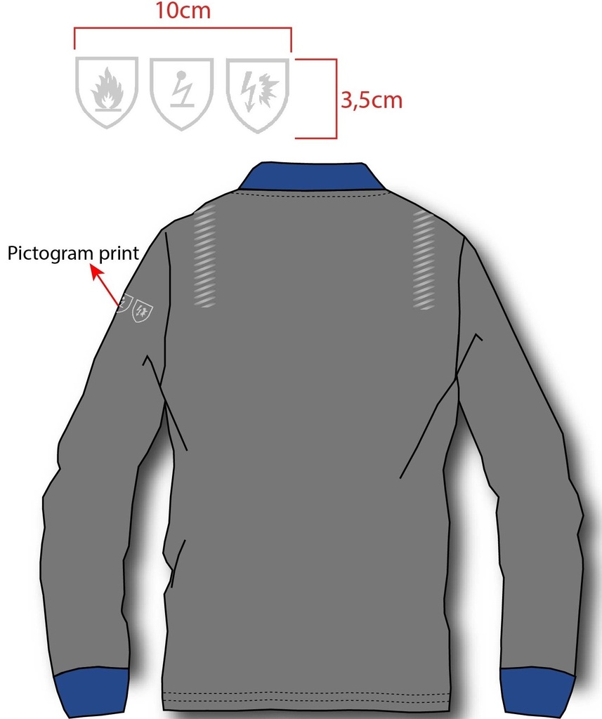 GTA1600 ACR Protection Polo Shirt, Inherent FR APC1 (ATPV 7)