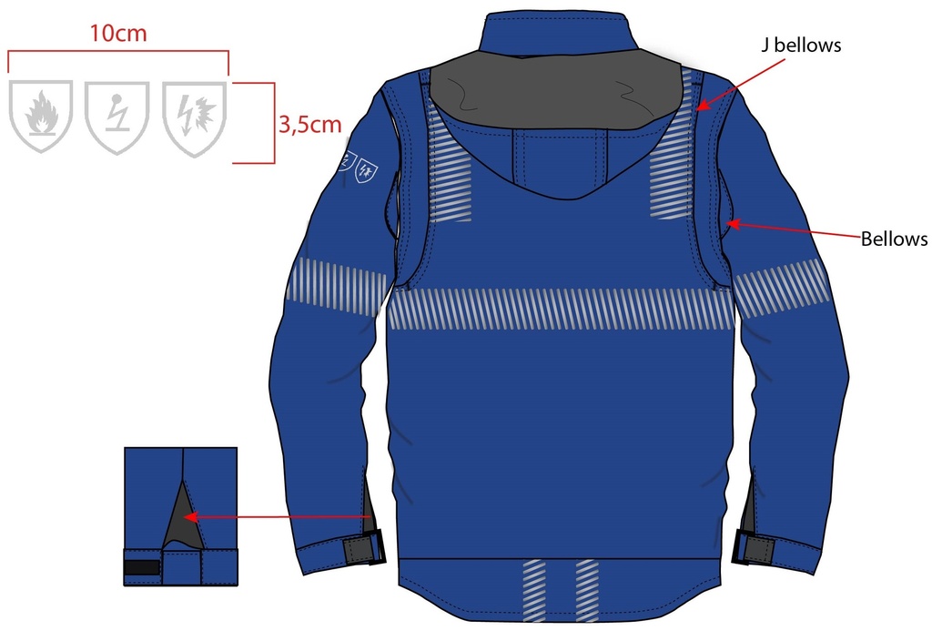 GTA2100 ARC Protection Waterproof Winter Jacket ARC 2 (55 ATPV)