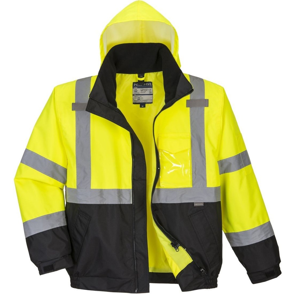 S365 Hi-Vis 3-in-1 Contrast Premium Bomber Jacket