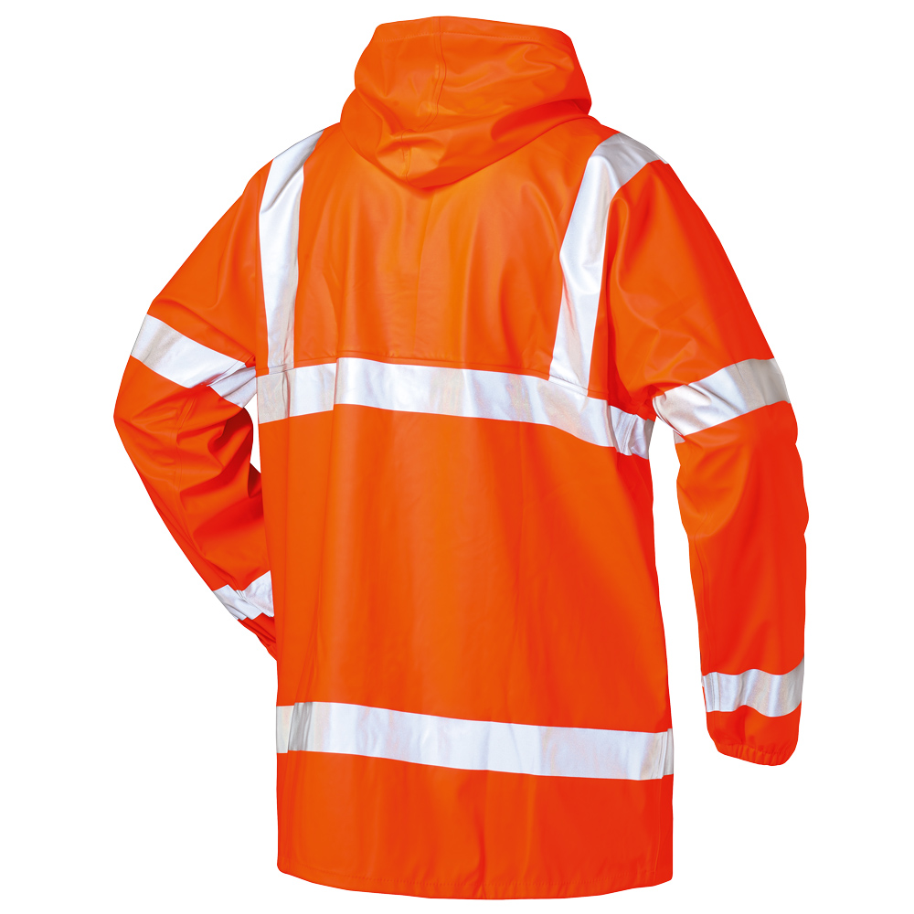 Hi-Vis Waterproof PU Coated Rain Jacket