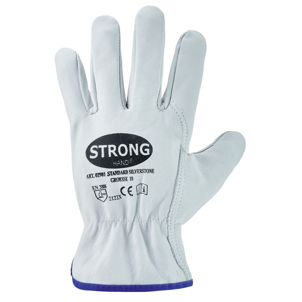 STD. SILVERSTONE Buffalo grain leather gloves