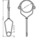 FA 50 210 11 - Stainless Steel Anchorage Connector opening 110 mm