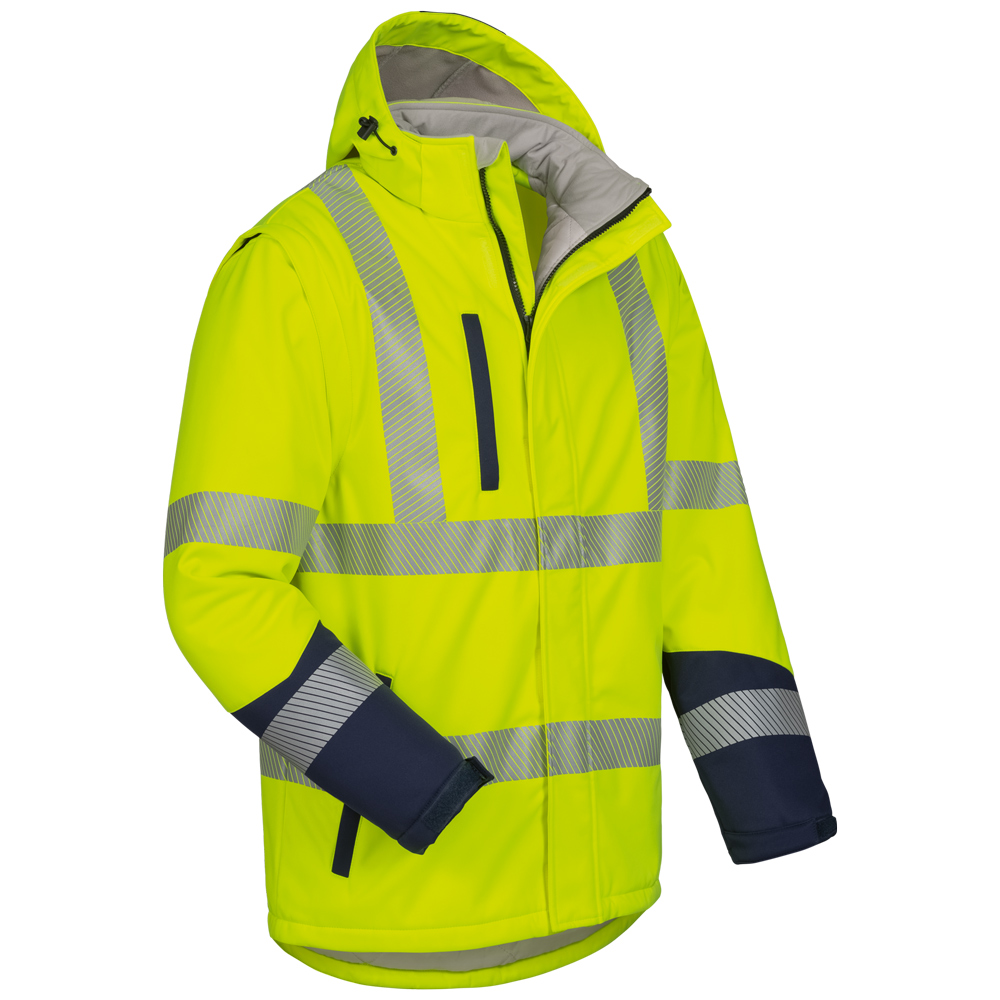 Hi-Vis 2-in-1 Padded Waterproof Breathable Softshell (3L)