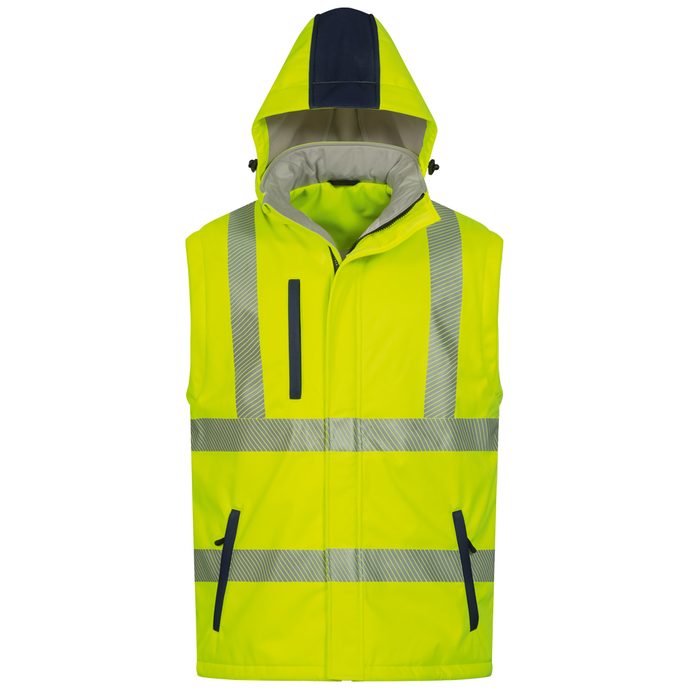 Hi-Vis 2-in-1 Padded Waterproof Breathable Softshell (3L)