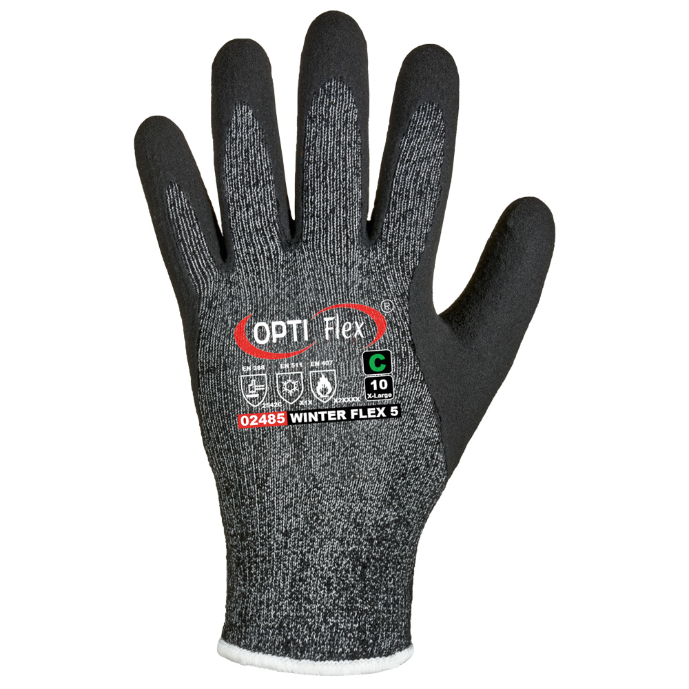WINTER FLEX 5 Cut Resistant Latex Coated Glove, Cut (C)