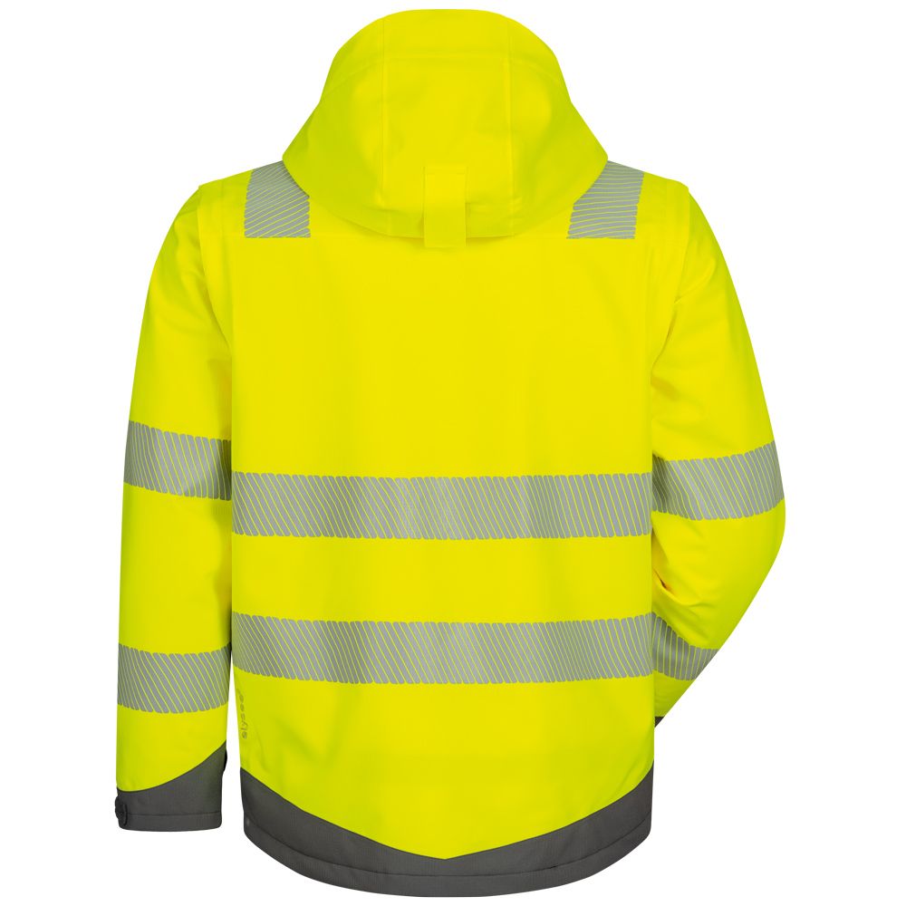 ANDOMAR/HADEMAR Hi-Vis 2-in-1 Padded Waterproof Breathable Softshell (3L), Segmented tape