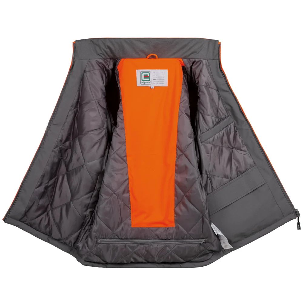ANDOMAR/HADEMAR Hi-Vis 2-in-1 Padded Waterproof Breathable Softshell (3L), Segmented tape