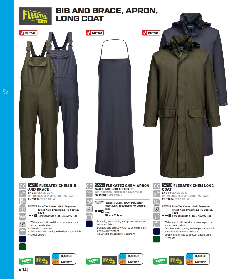S653 Flexatex Chem Bib and Brace