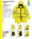 S427 7-in-1 Breathable Winter Hi-Vis Traffic Jacket