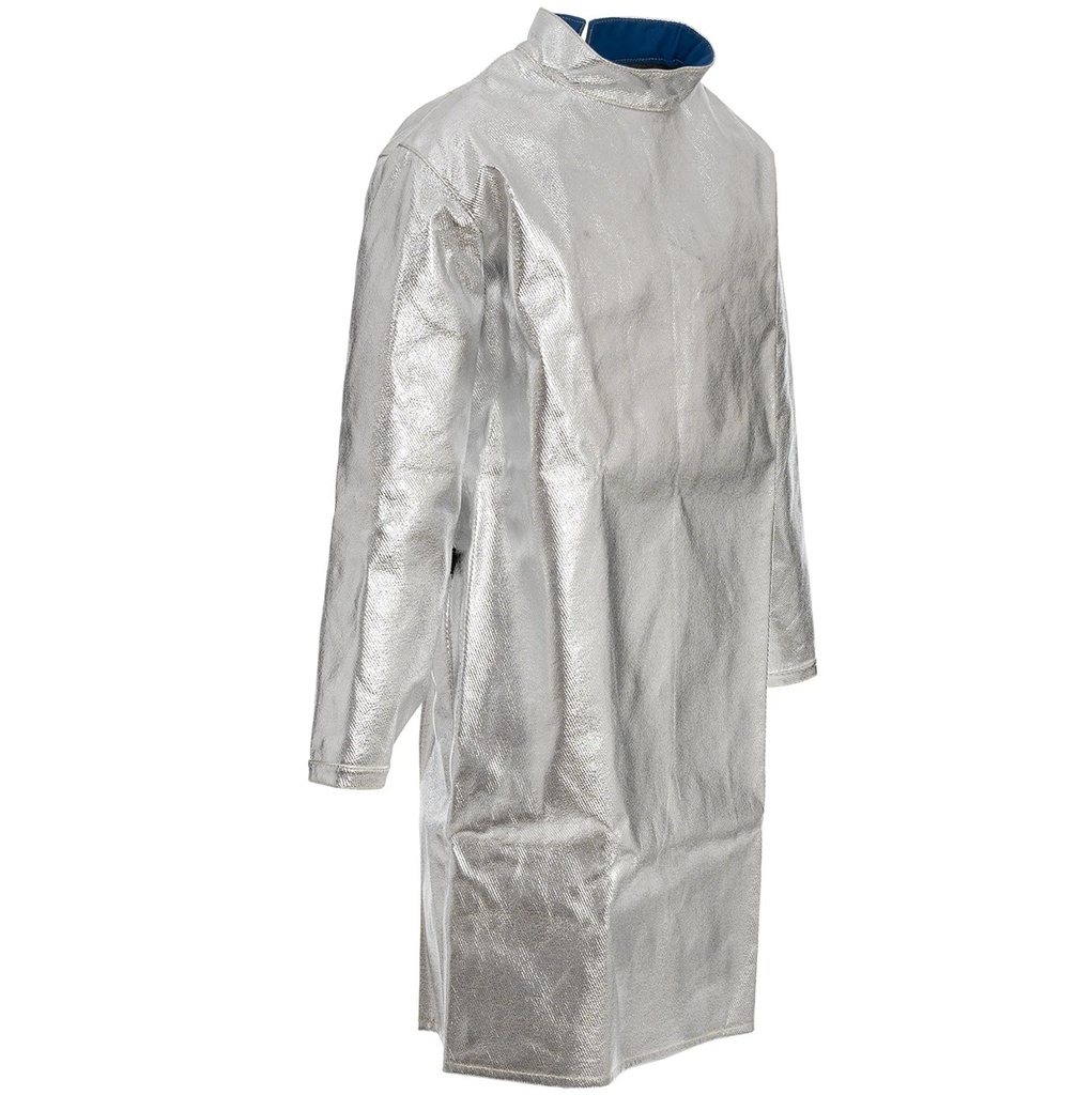 1453-135 HR4 BARA Aluminized Aramid fabric Coat with back Closure, 135cm