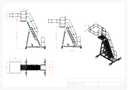 7844 Tanker Maintenance Repair Platform Ladder 2.5m - 3.25m