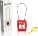 206 3mm/6mm Copper Alloy Body & Steel Cable LOTO Padlock