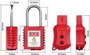 SK201 6.33/38mm Passive Safety Padlock Nylon Shackle