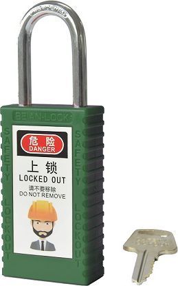 501L 6.3/76mm Long ABS Body & Steel Shakle LOTO Padlock