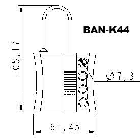 K44 Non-Conductive Nylon Hasps