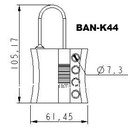 K44 Non-Conductive Nylon Hasps