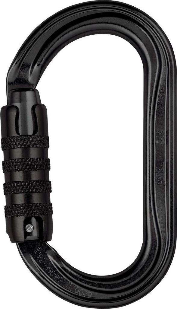 M33A OK Oval carabiner for use with pulleys and ascenders