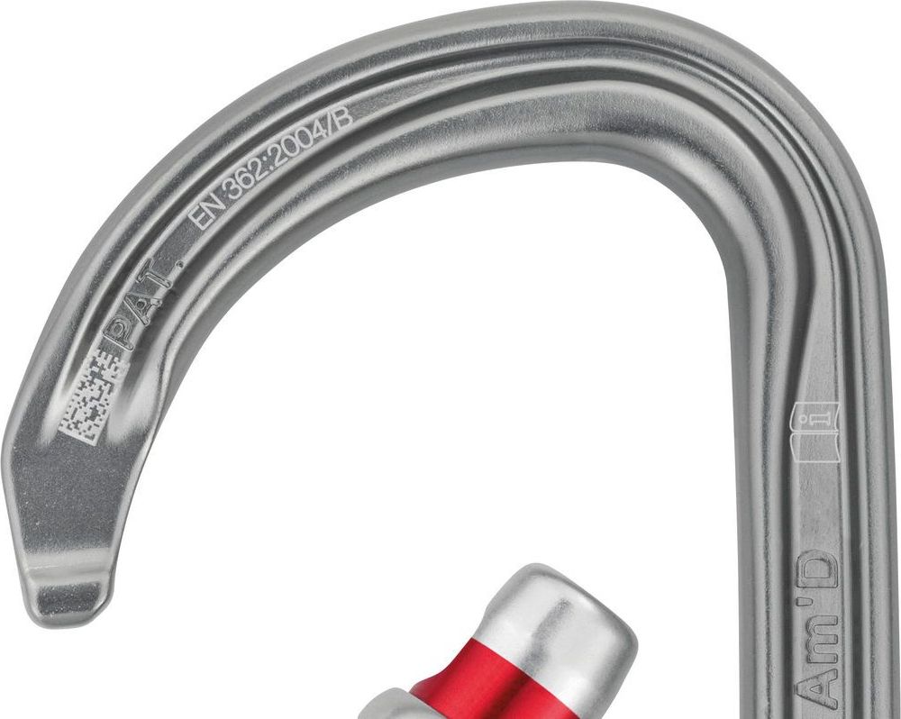 M34A Am’D D-shaped locking carabiner for attaching devices to a harness