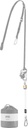 D022GA00 Lower strap for KNEE ASCENT CLIP assembly