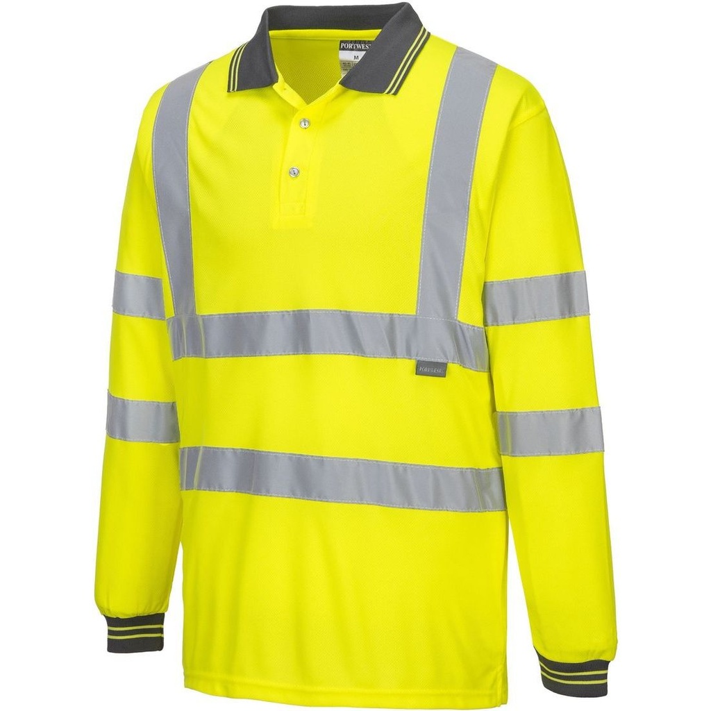 S277 Hi-Vis Polo Shirt L/S