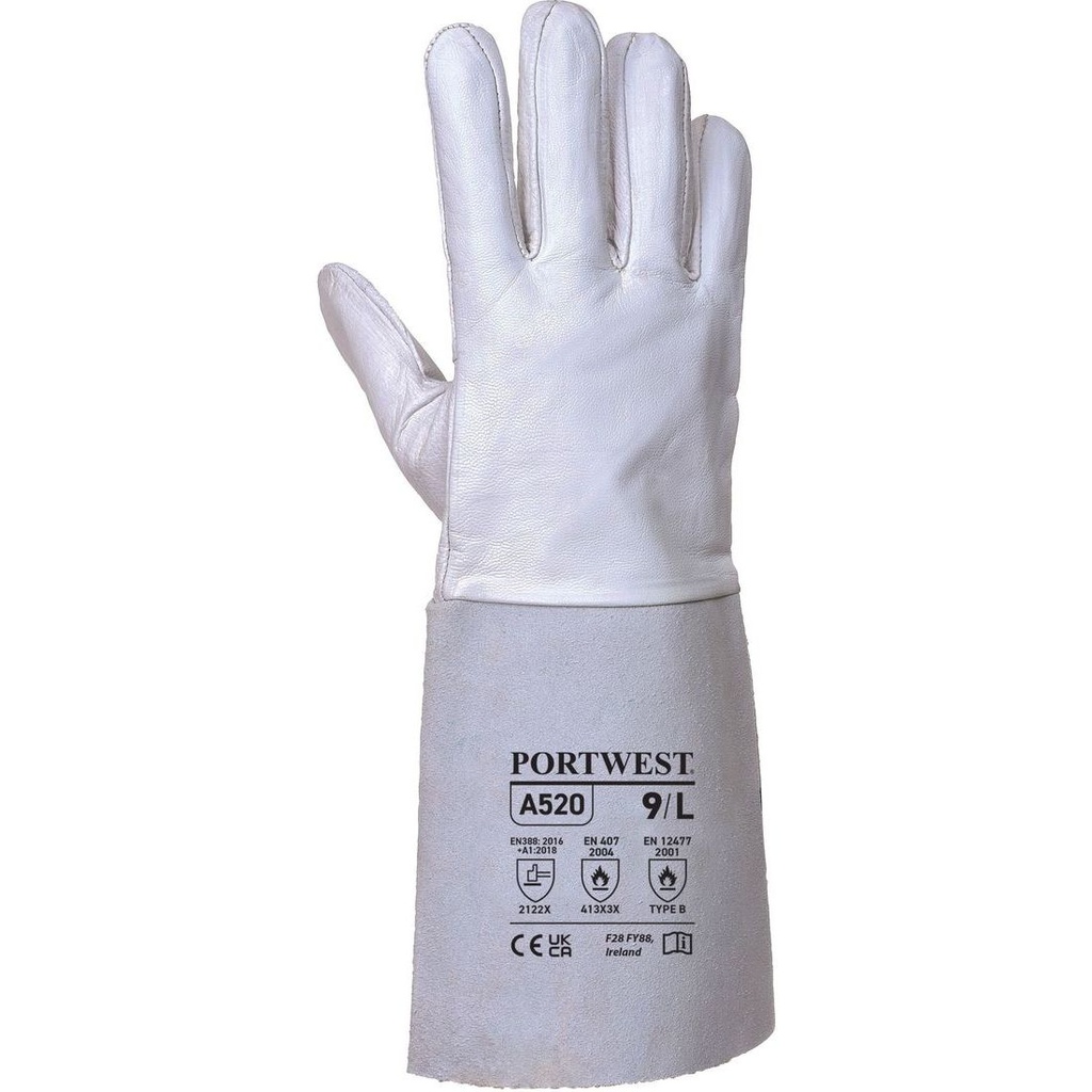 A520FOB Premium Tig Welding Gauntlet, Kevlar Stiching