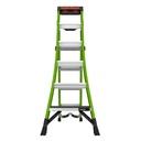 KING KOMBO XT 2.0 KING KOMBO XT, 6' - 170 kg Rated, Fiberglass 3-in-1 Extendable All-Access Combination Ladder with GRIP-N-GO Single-Hand Release Hinge, Rotating Wall Pad, V-bar, GROUND CUE, and Heavy-Duty Feet