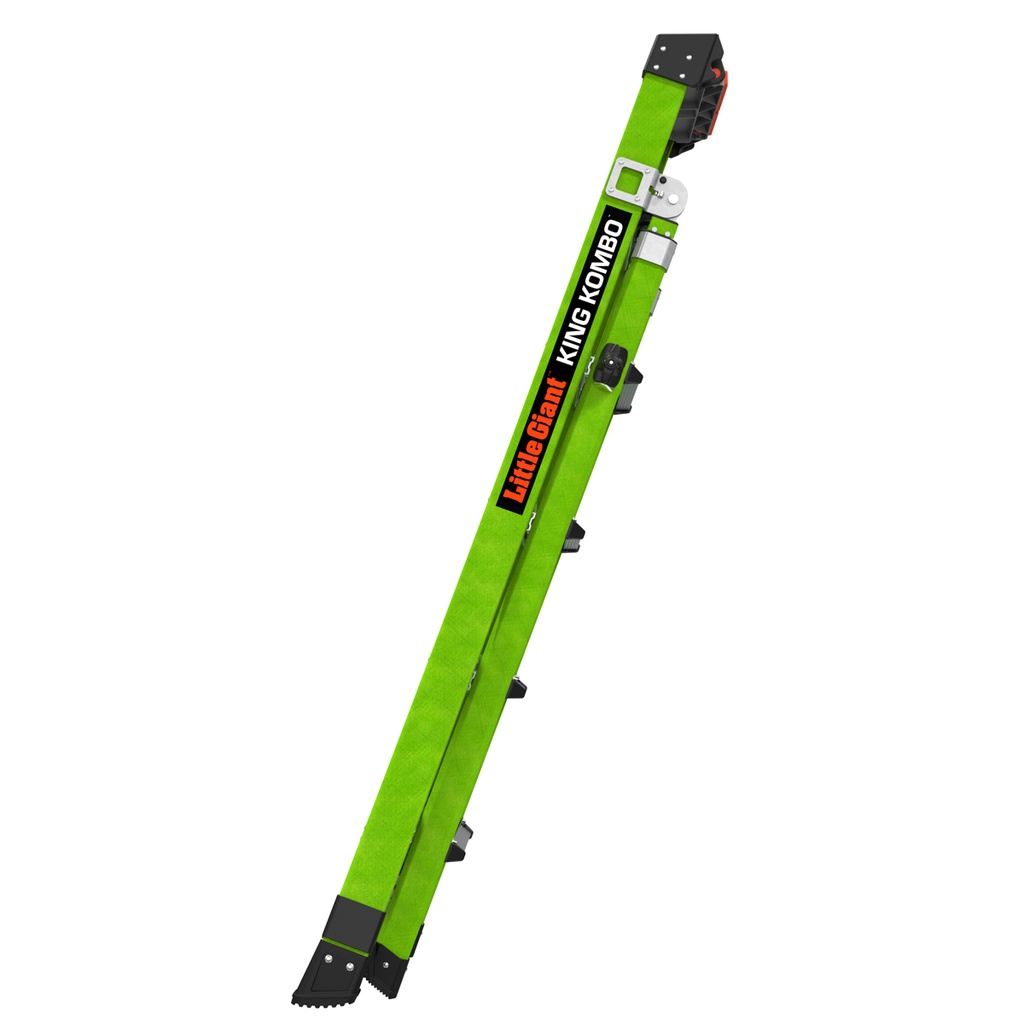 KING KOMBO XT 2.0 KING KOMBO XT, 6' - 170 kg Rated, Fiberglass 3-in-1 Extendable All-Access Combination Ladder with GRIP-N-GO Single-Hand Release Hinge, Rotating Wall Pad, V-bar, GROUND CUE, and Heavy-Duty Feet