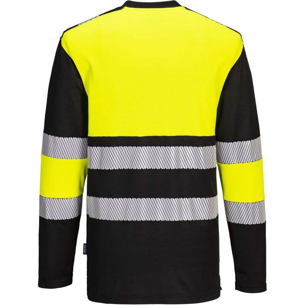 PW312 PW3 Hi-Vis Cotton Comfort Class 1 T-Shirt L/S