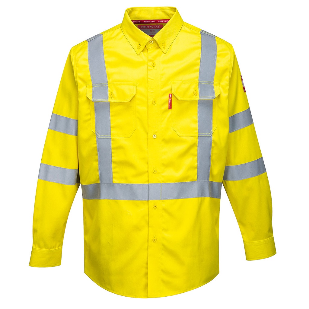 FR95 Bizflame FR Cotton Hi-Vis Shirt 88/12