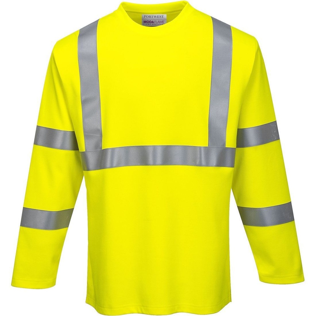 FR96 Modaflame Μπλουζάκι T-Shirts Ανακλαστικό Αντιστατικό Ανθεκτικό Φλόγας, Εγγενές ύφασμα FR