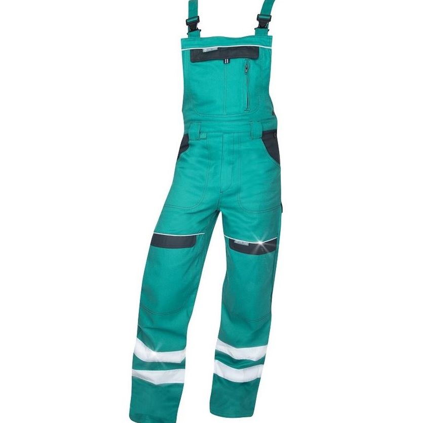 COOL TREND REFLEX Cotton Work Bib Brace with Reflective Tape