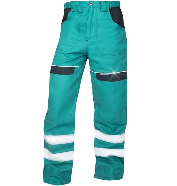 COOL TREND REFLEX Cotton Work Trousers with Reflective Tape