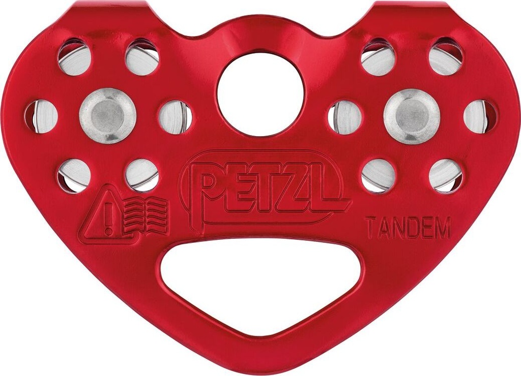 TANDEM® Double pulley for travel along ropes