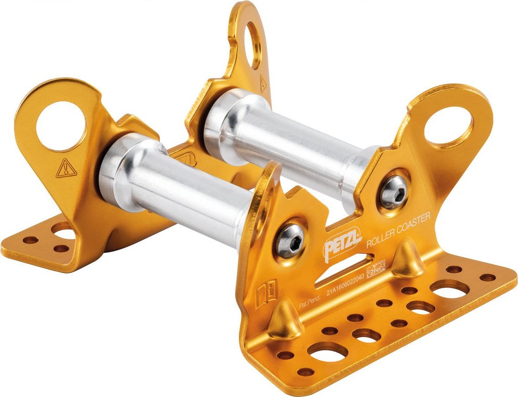 ROLLER COASTER Reversible rope protector on bearings for a moving rope