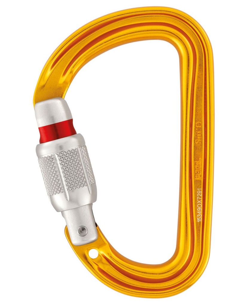 Sm'D D-shaped locking carabiner