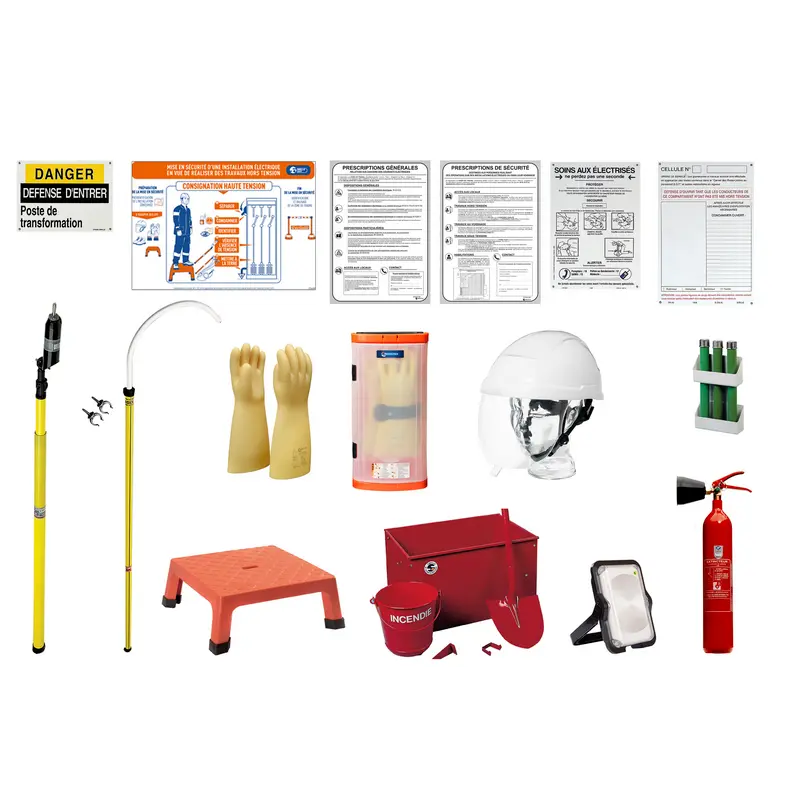 TK3GT Safety kir with Signage, Helmet and Fire Extinguisher