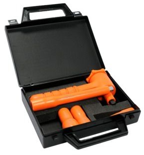 MS59A Σετ μονωμένων καρυδακίων 1/4'' 5 τεμαχίων με καστάνια και προέκταση για εργασίες υπό τάση έως 1000 V