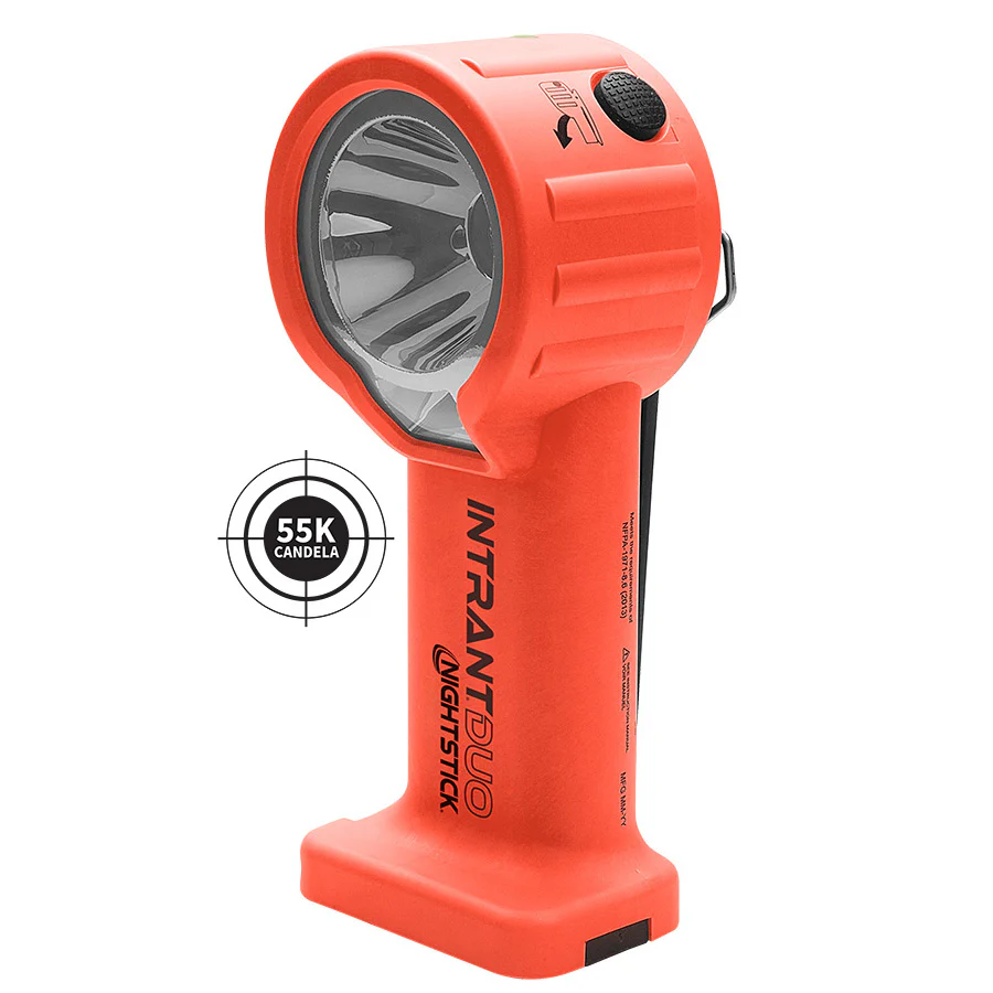 XPP-5564RX [Zone 0/20] INTRANT DUO® TURBO Εγγενώς ασφαλής (IS) φακός γωνίας Dual-Light για πυροσβέστες, 250 Lumens, 55K Candela