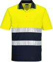 S175  Ελαφριά Μπλούζα Πόλο Hi-Vis με Αντιθέσεις S/S