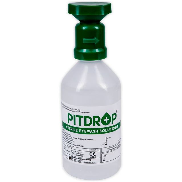 Pitdrop® Eyewash Solution 500ml. Αποστειρωμένο διάλυμα πλύσης ματιών, NaCl (0,9%)
