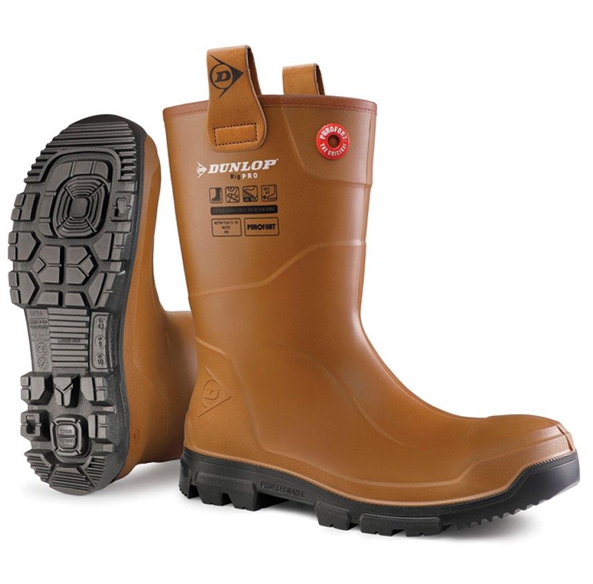 LJ2HR48 Dunlop Purofort RigPRO Γαλότσες πλήρους προστασίας με επένδυση γούνας S5 CI CR SRC