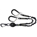 FA3082315 GRAVITY-S, Συμπαγής Αποσβεστήρας Ενέργειας με Διπλούς Ιμάντες τύπου Υ (140 kg, αιχμηρές ακμές), ελαστικός ιμάντας μήκους 1.50 m, με αλουμινένιους γάντζους σκαλωσιάς μεγάλου ανοίγματος