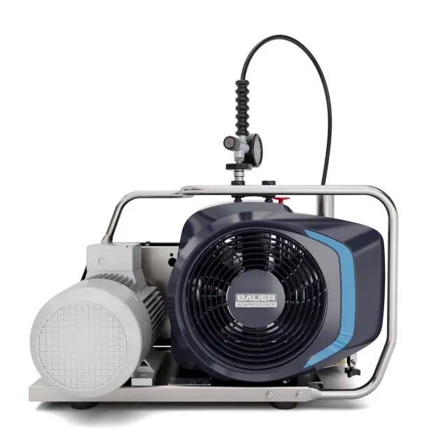 OCEANUS-W Single-phase Bauer Oceanus High-pressure compressor, 90 - 330 bar, 100 - 140 l/min.